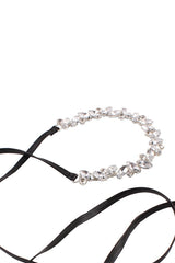 Crystal Leather Punk Choker