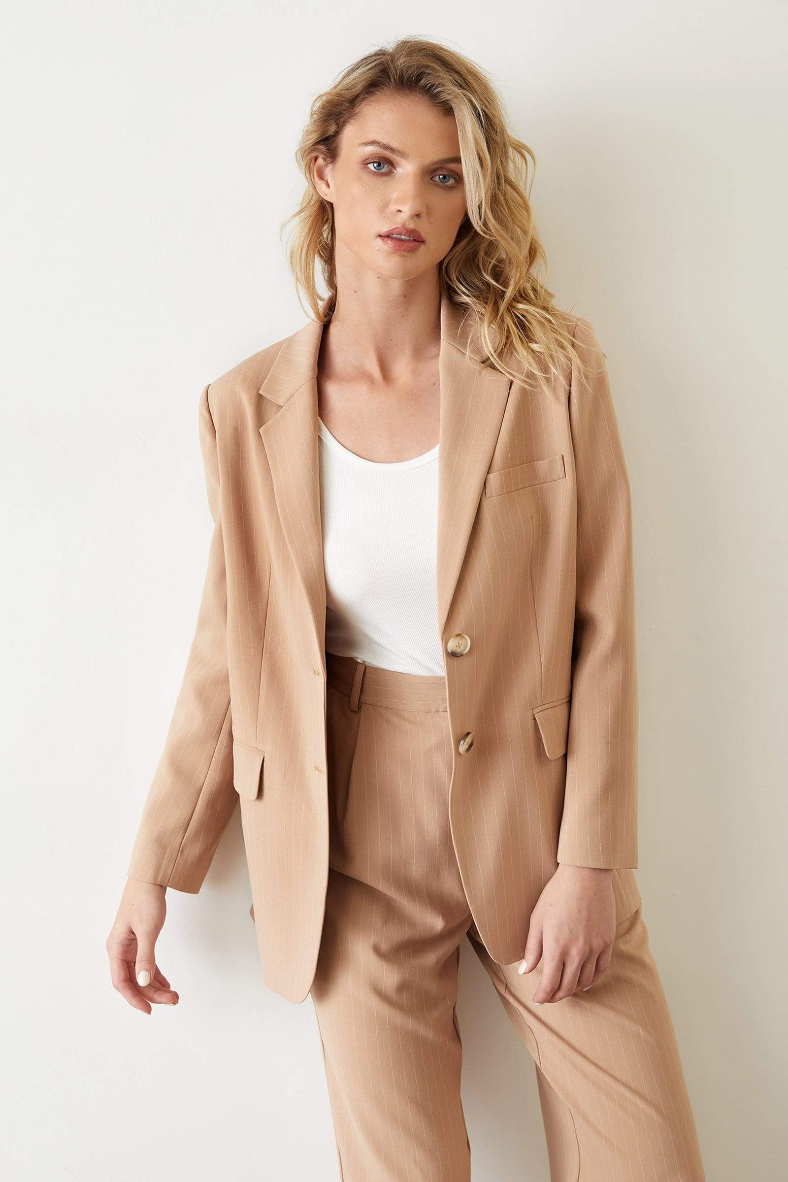 Zariah Oversize Brown Blazer