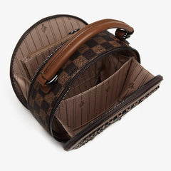vintage bear badge print bags