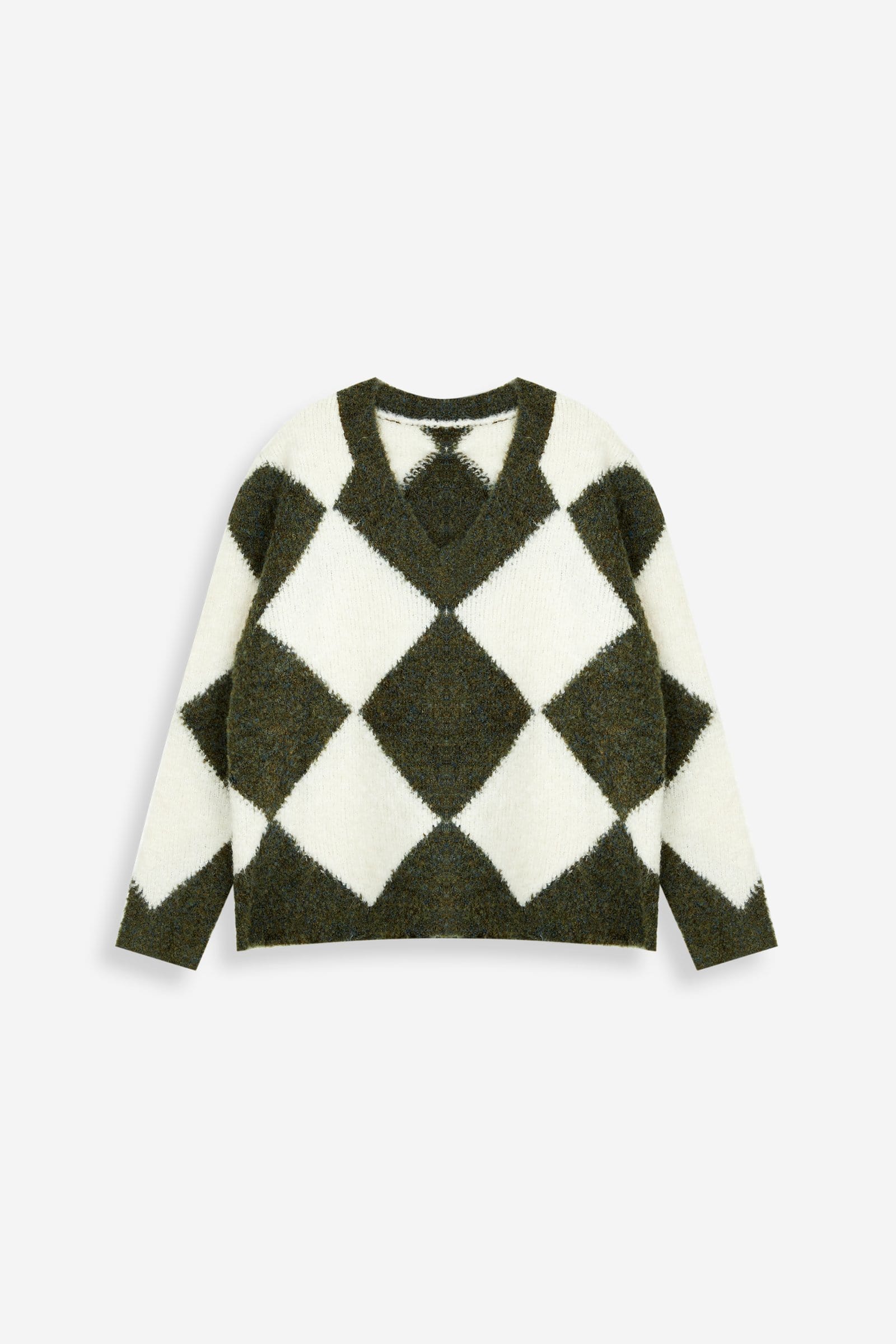 Ryan Dark Green V-Neck Sweater