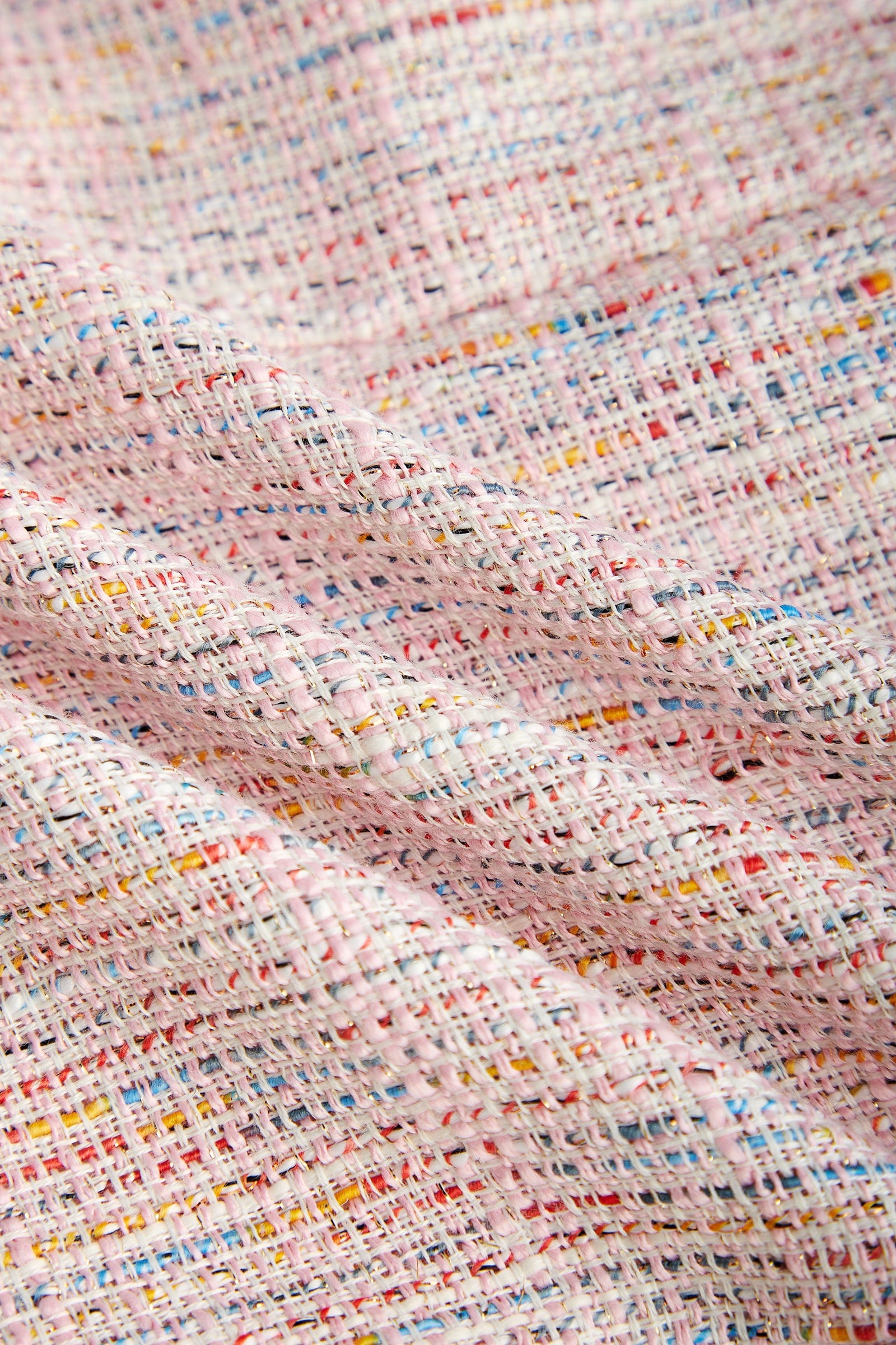 Pink Statement Collar Buttoned Mini Dress