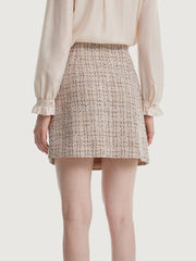 A-line Tweed Mini Skirt