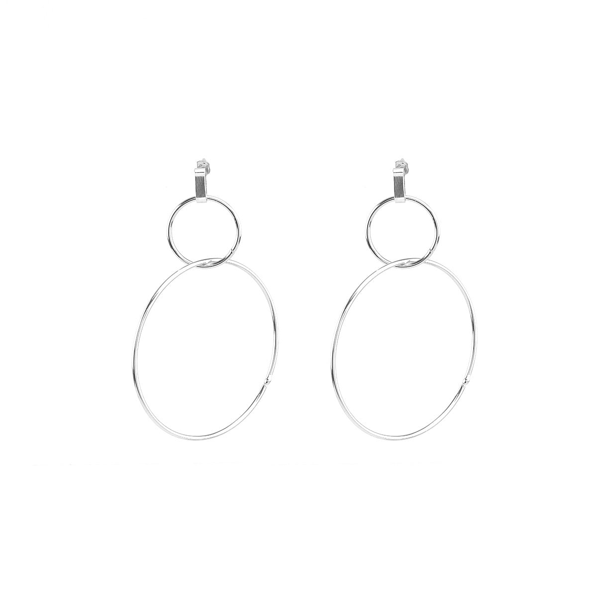 Exaggerated Metallic Ring Earring