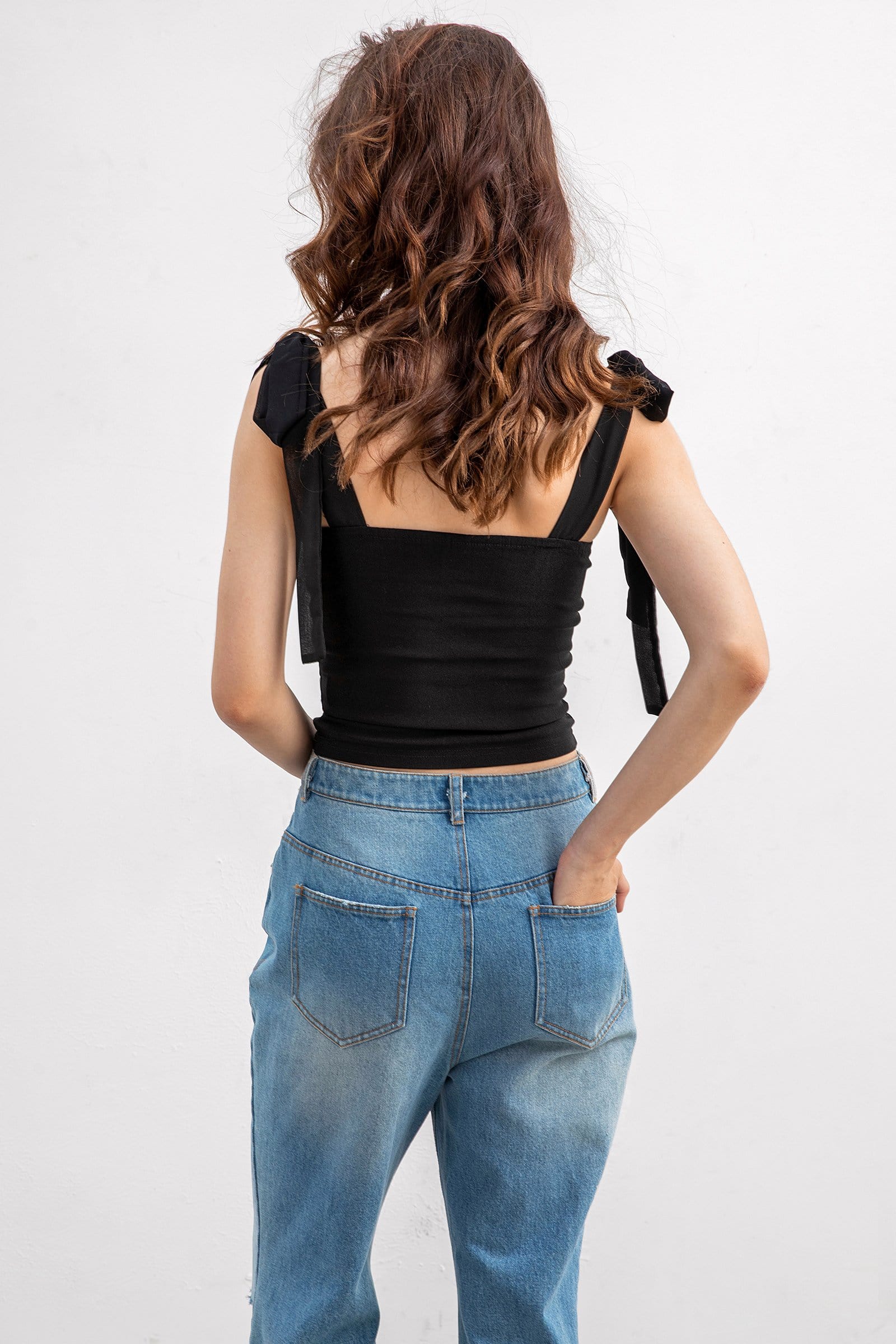 Breezy Days Black Tank Top
