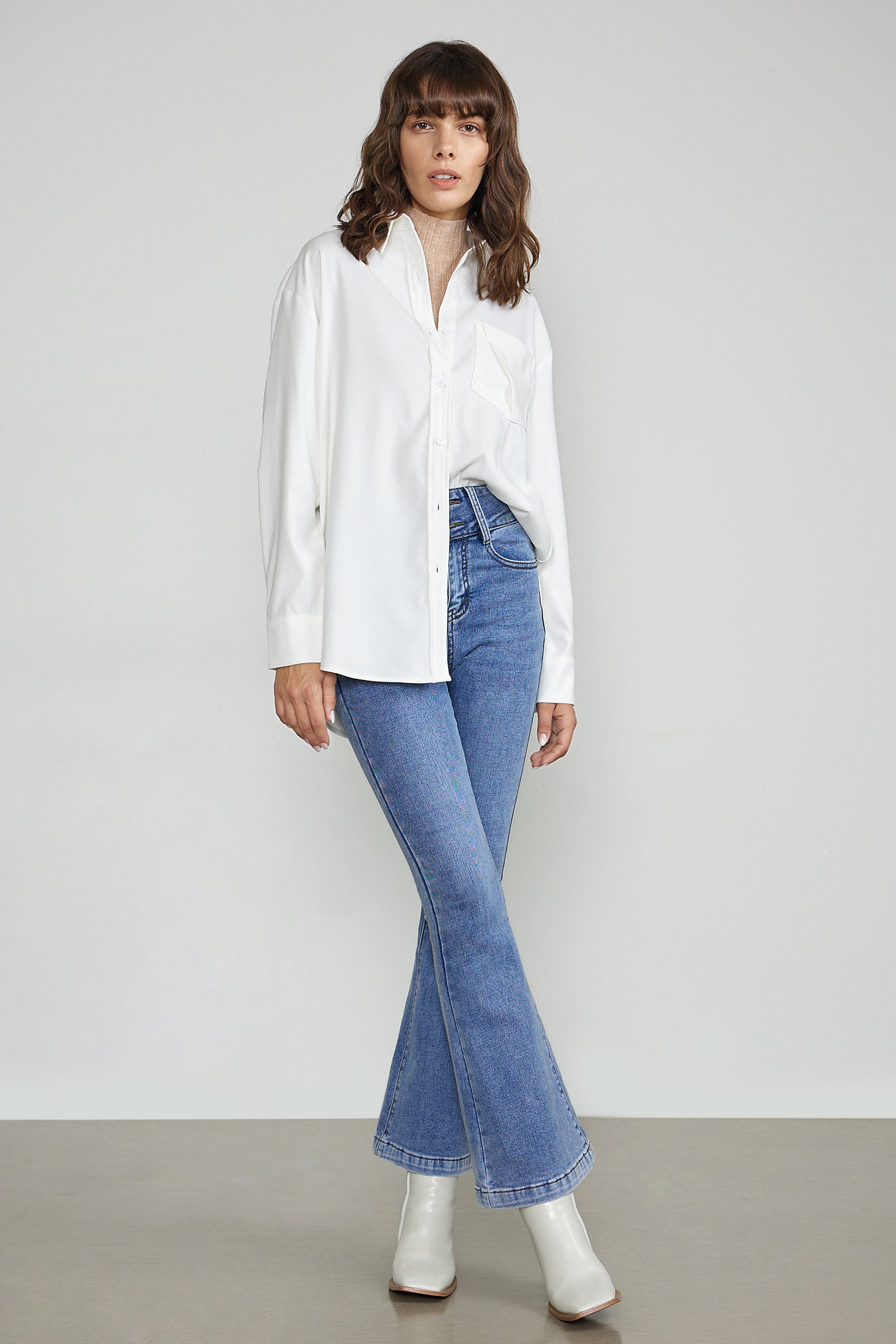 Oonagh White Long Sleeve Shirt