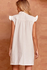 Delightful Dear Denim Button Down Mini Dress - 2 Colors