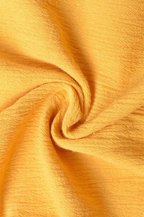 Shiny Yellow Tie-back Suit