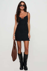 Summer Invite Denim Mini Dress - 2 Colors