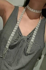 Crystal Tassel Fashion Choker