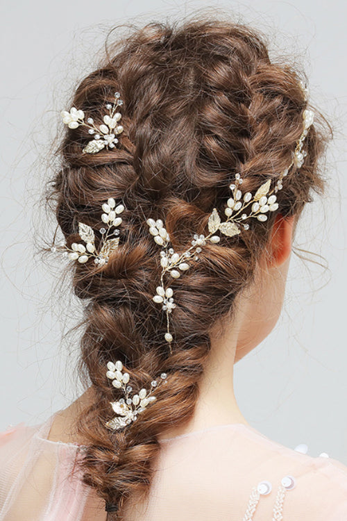 Pearl Diamond Hair Band&Hairpin