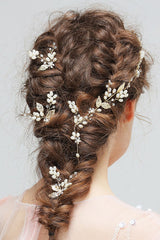 Pearl Diamond Hair Band&Hairpin