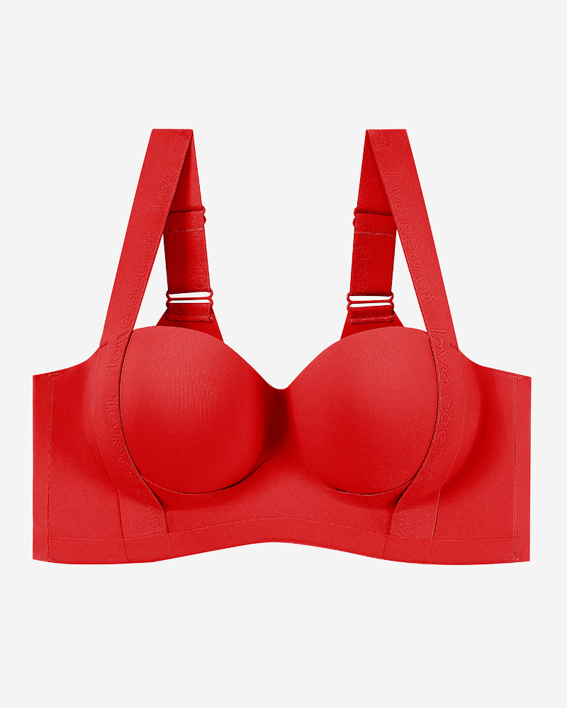 Wireless Seamless Push-Up Bra with Side Support