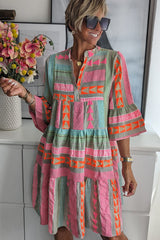 Perfected Sweetness Print Mini Dress