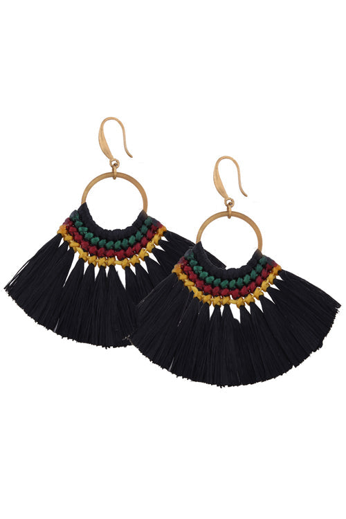 Tassel Drop Sector Earrings