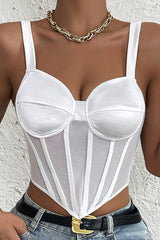 Dreamy Feelings Bustier Corset Crop Top - 2 Colors