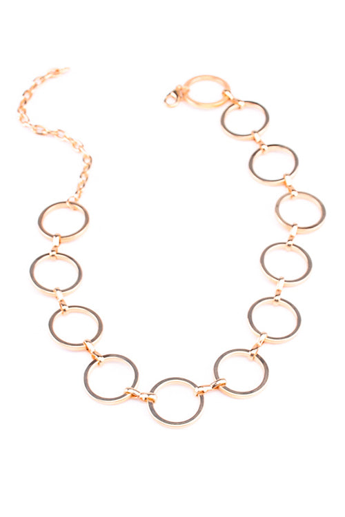 Metallic Ring Choker