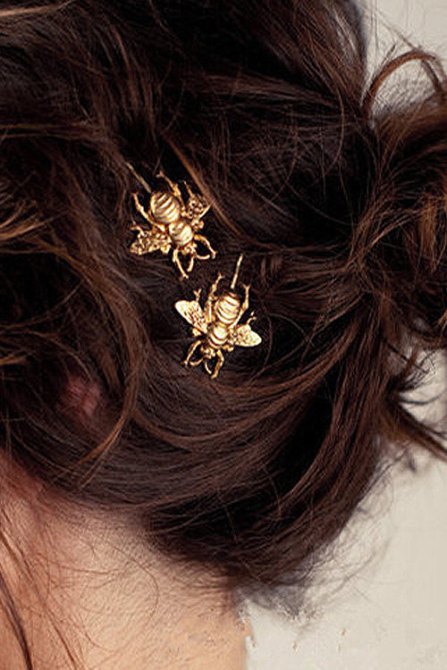 Golden Bee Hairpin