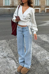Popular Babe Wrap Sweater Top