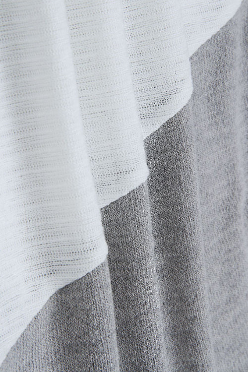 Graceful Ways High-Neck Pure Color Knit Top