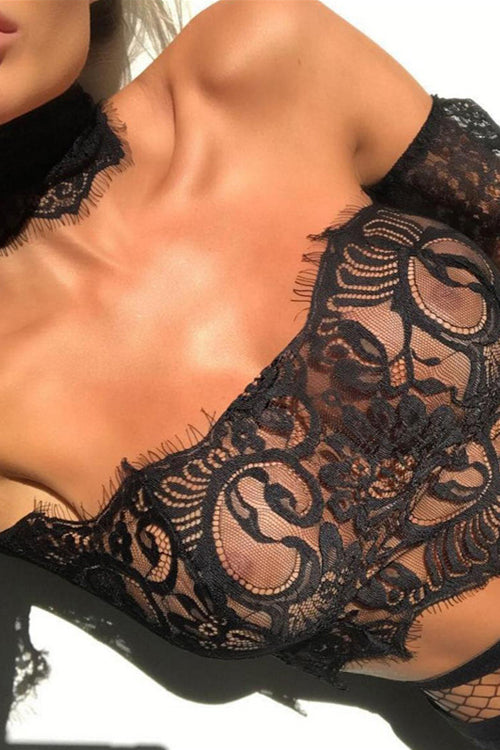 Lace Off the Shoulder Lingerie