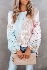 I'm Your Girl Tie-Dye Print Knit Sweater