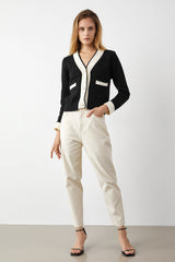 Adelyn Black Pocketed Cardigan