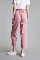 Pink High Rise Tapered Baggy Jeans