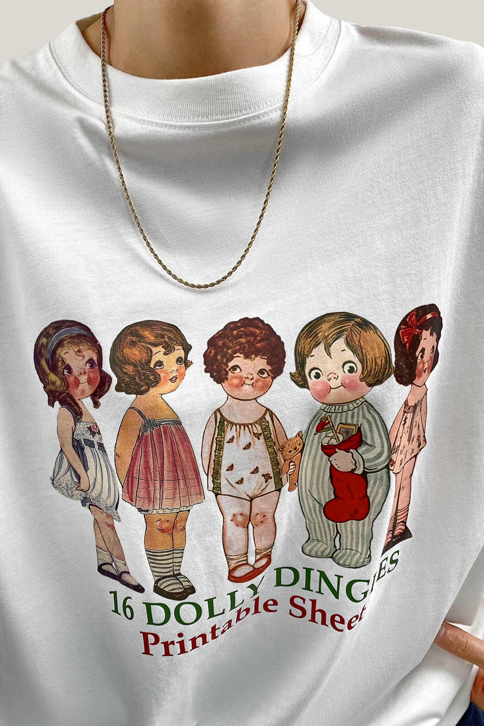 White Relaxed Fit Graphic T-shirt