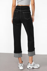 Nereida Black Straight Leg Jeans