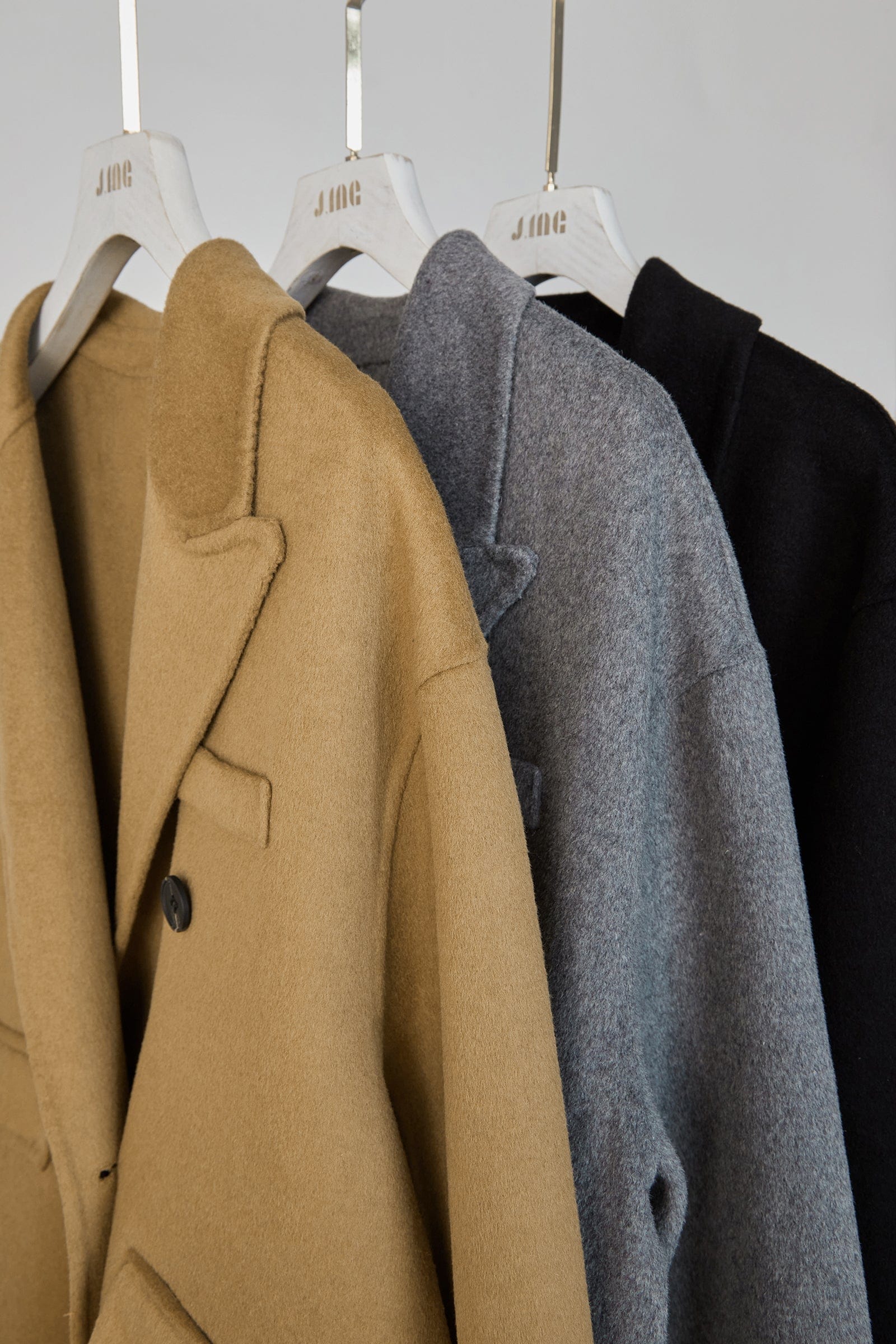 Peru Premium Wool Double-Breasted Longline Coat