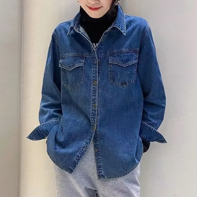 Loose Casual Denim Top Jacket