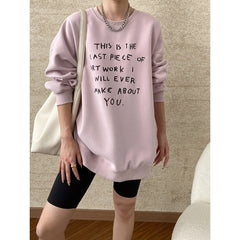 Fake Two-piece Thermal Fleece Hooded Sweater