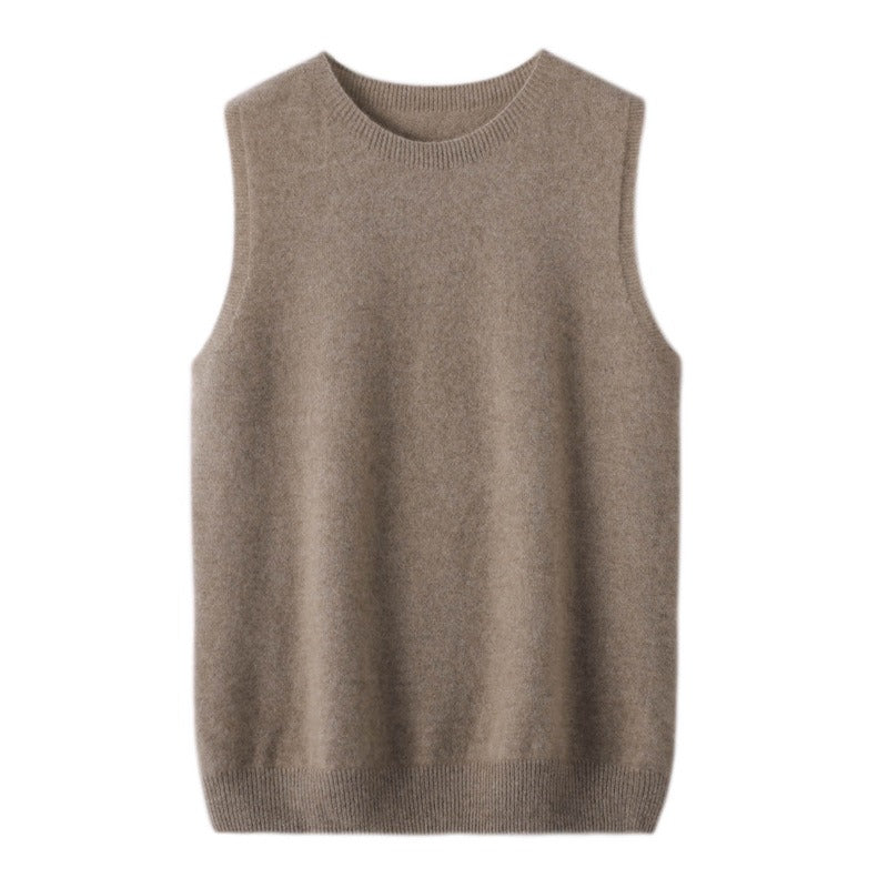 Wool Crew Neck Vest