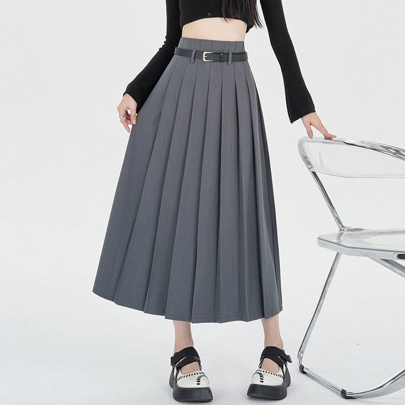 Casual Pleated Skirt