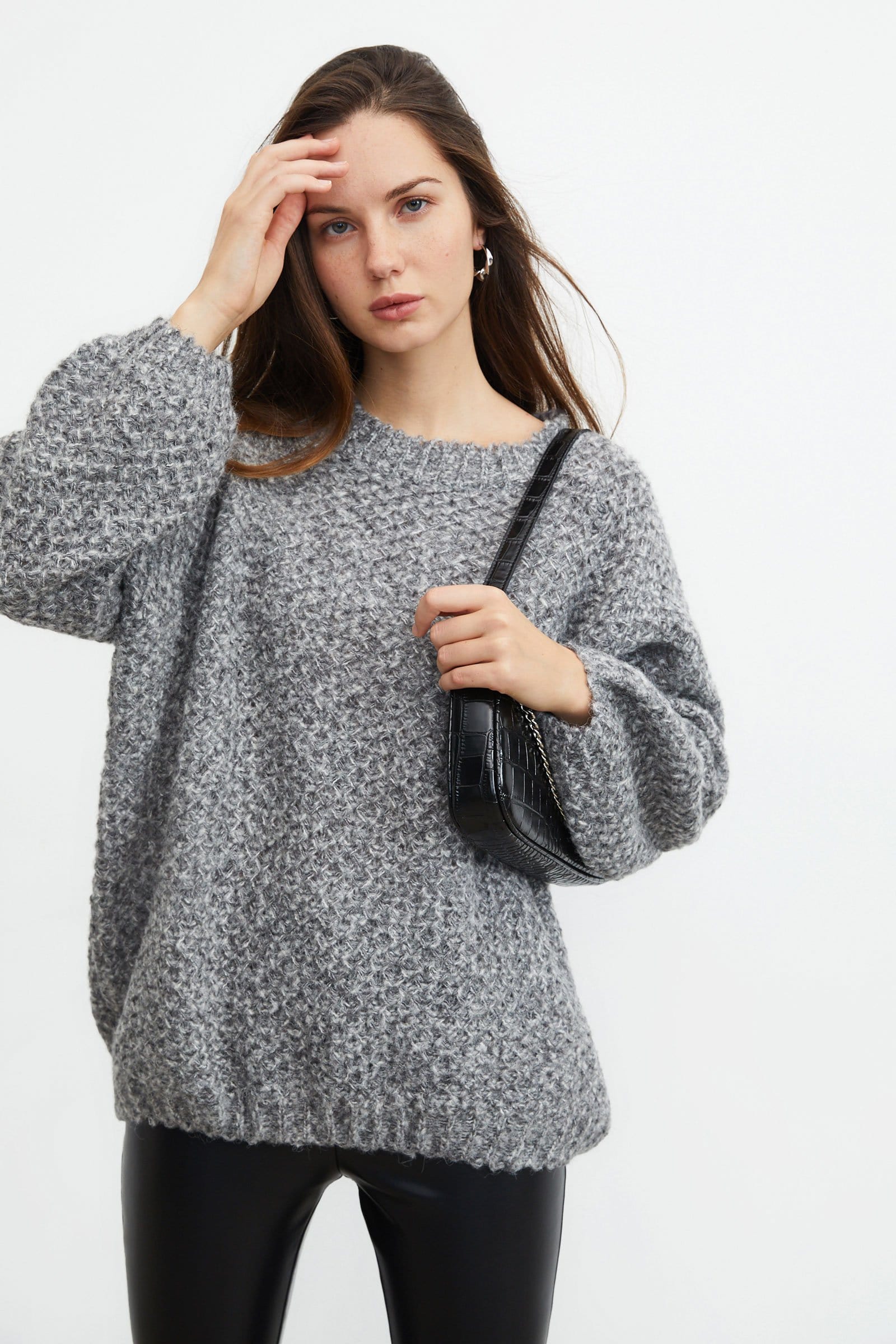 Marley Grey Beehive Sweater
