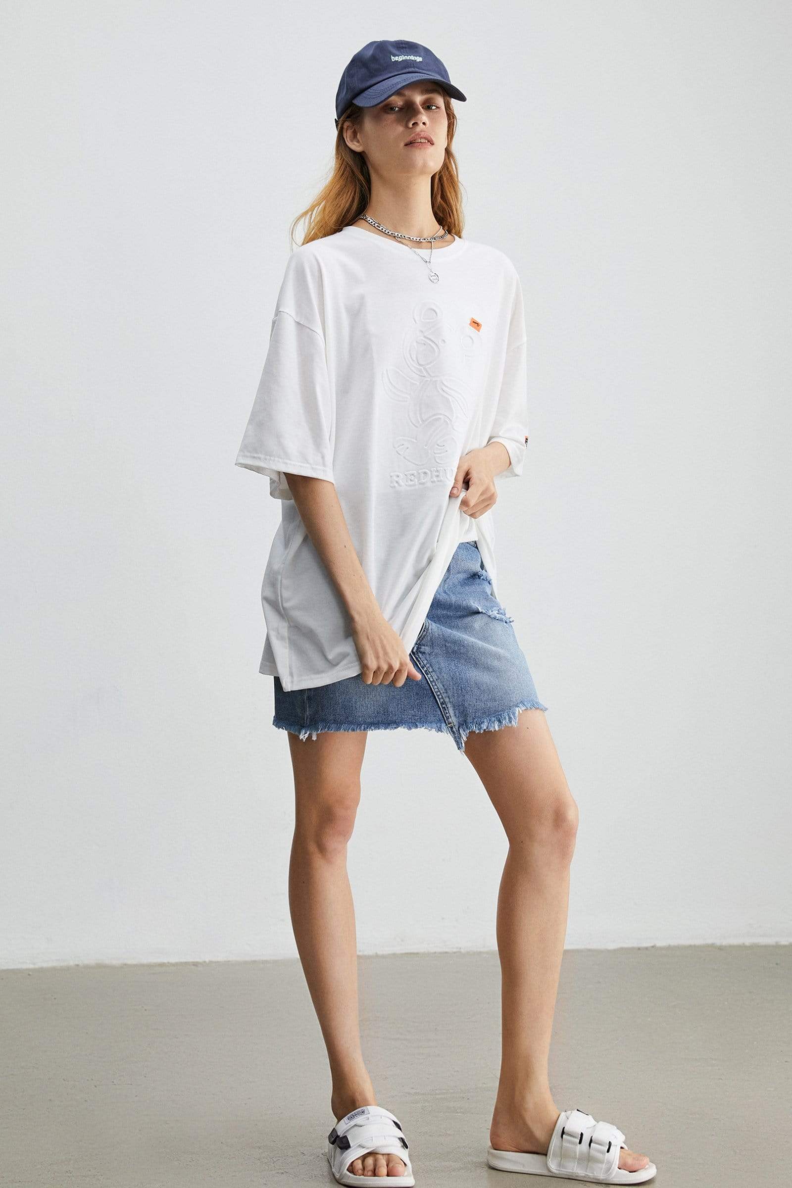 Juniper Oversized White T-Shirt