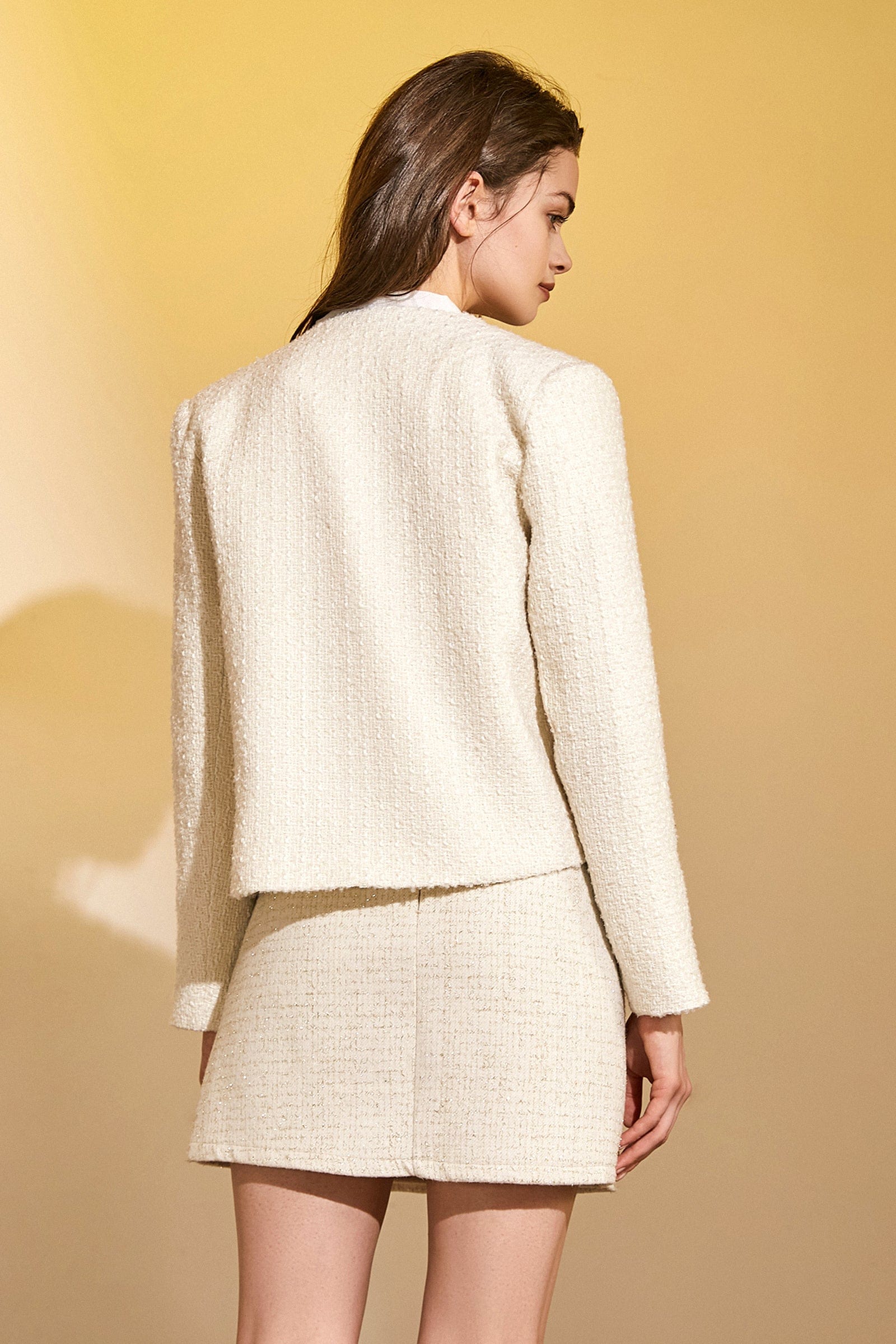 Ivory Double-Breasted Jacket