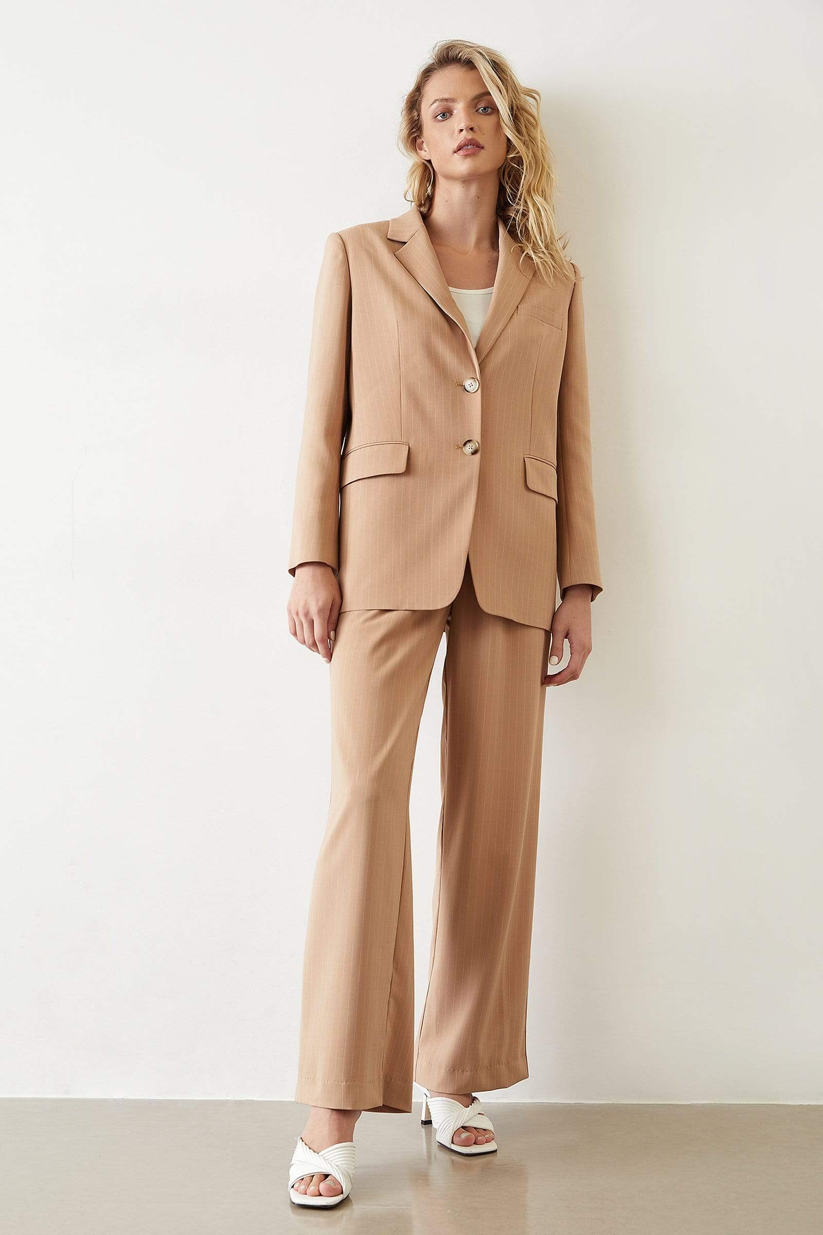 Zariah Oversize Brown Blazer