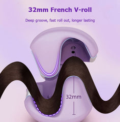 french wave hair curling iron