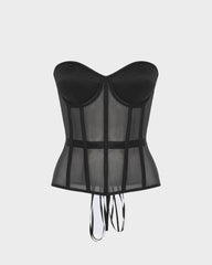 Sleek Mesh Supportive Push-Up Corset