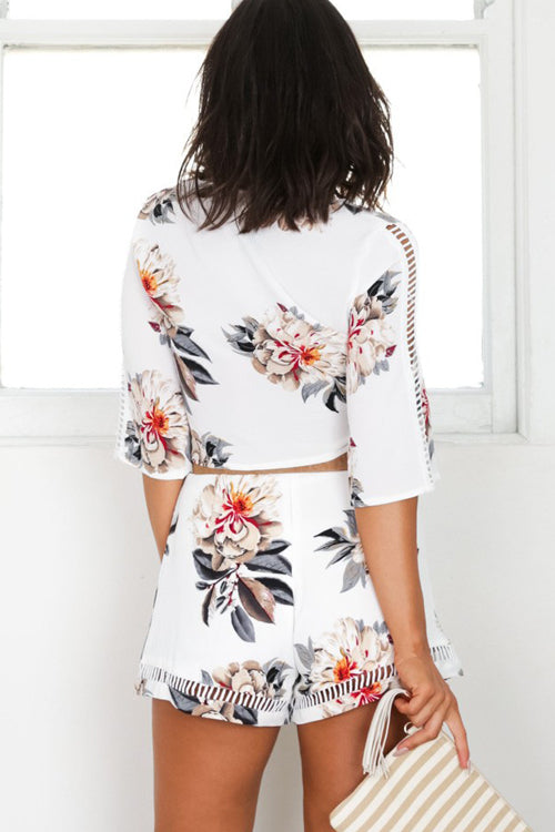 Boho Print Vacation Suit