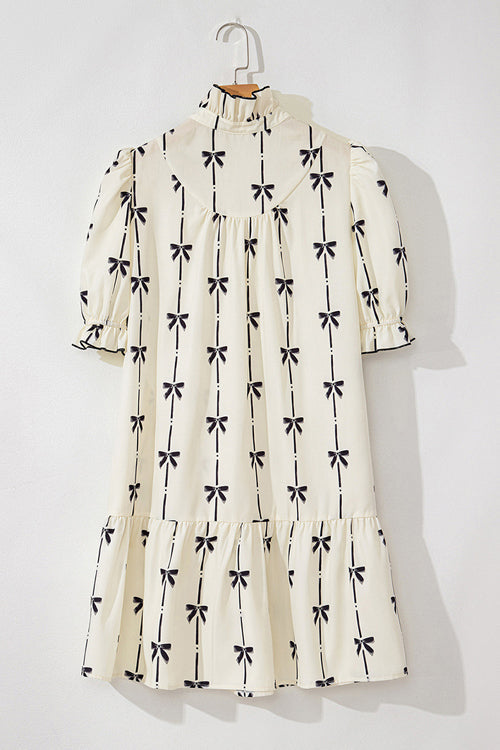 Morning in Mallorca Print Mini Dress