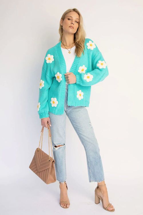 Simple Love Daisy Oversized Knit Cardigan - 5 Colors
