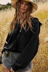 Cuddled Up Days Pocket Hoodie Top - 6 Colors