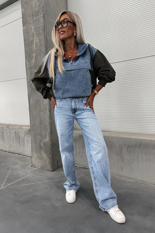 Cozy Forecast Denim Pullover - 3 Colors