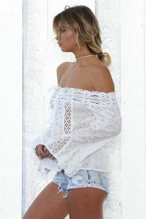 Lace Long Sleeve Homestead Top