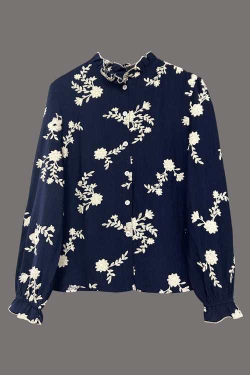 Easygoing Chic Floral Embroidery Top - 2 Colors