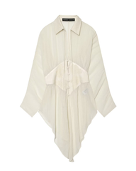 Casual Sheer Chiffon Corset Shirt