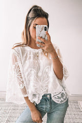 Better By The Day Lace Embroidery Short Sleeve Top - 5 Colors