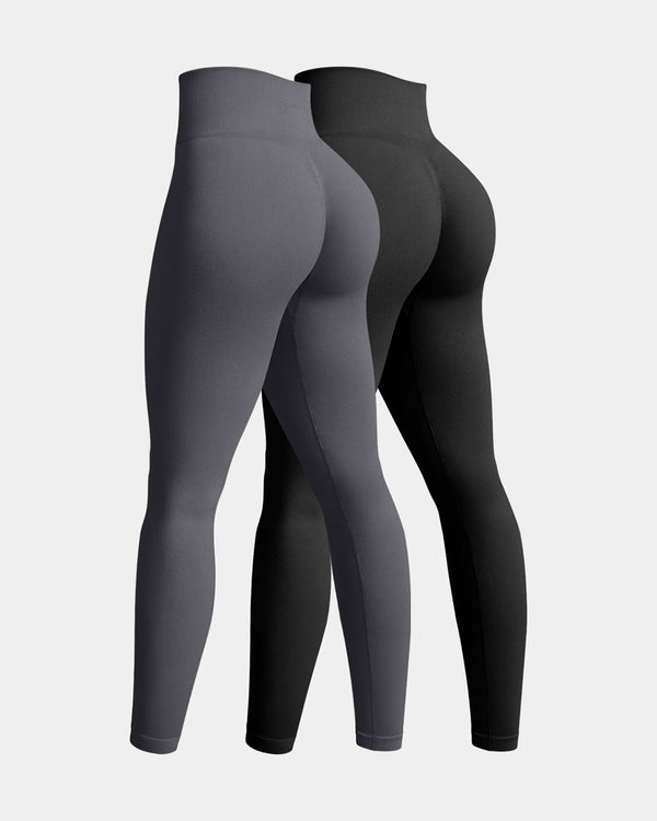 Seamless High Waist Butt Liftings Yoga Leggings2 Pieces
